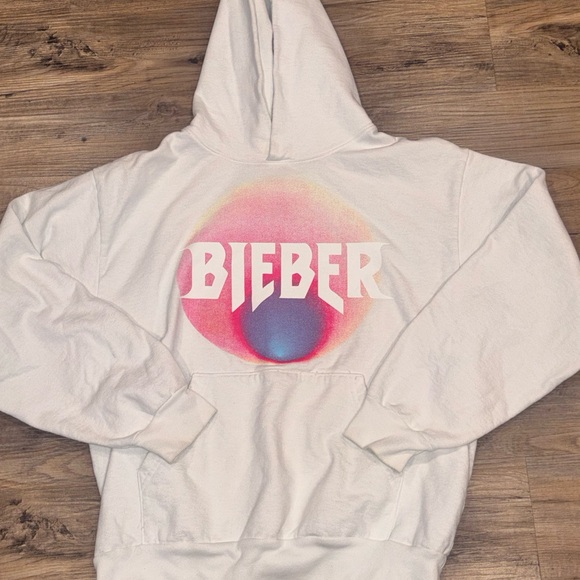 Justin Bieber Justice World Tour Hoodie 2022 Official Merch LA Apparel L Heavy - Picture 8 of 15